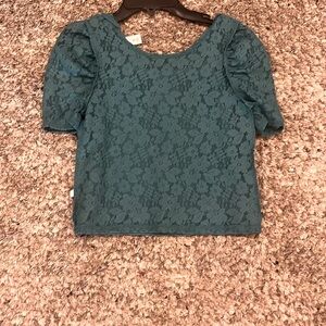 Justice teal/green top!